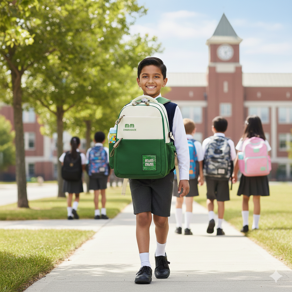 Cute Large Capacity Backpack (Green)