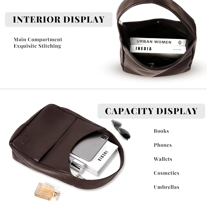 Retro Textured Shoulder Bag (Coffee)