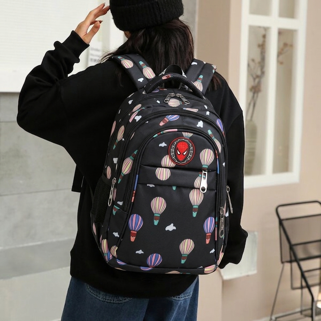 Balloon Adventure Kids Backpack (Black)