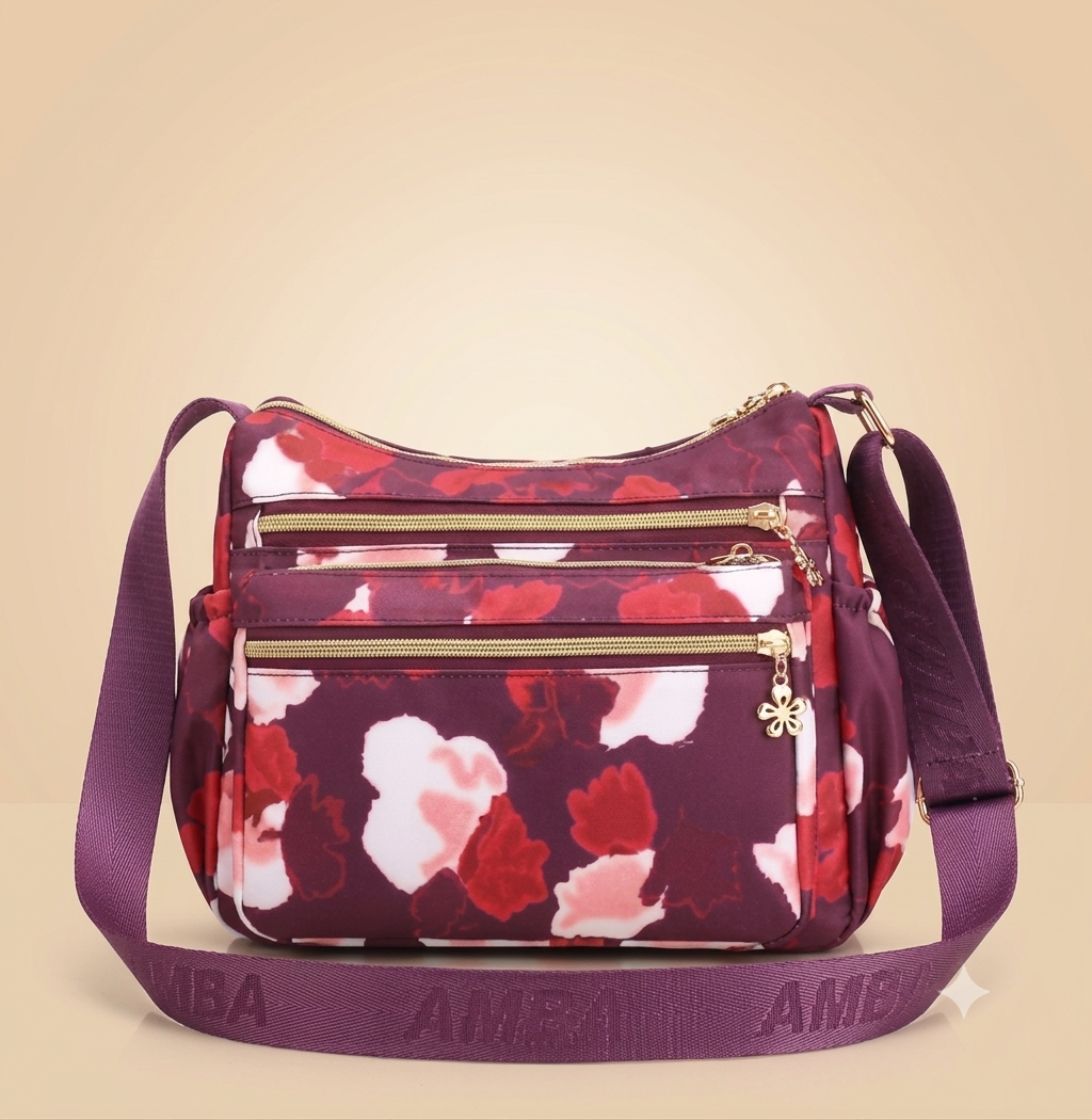 Korean Style Multi-Pocket (Light Maroon)
