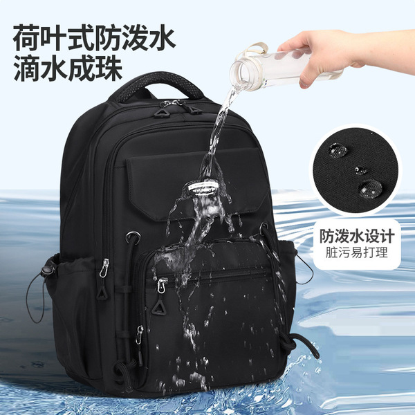 Large Capacity Student Backpack(Black)