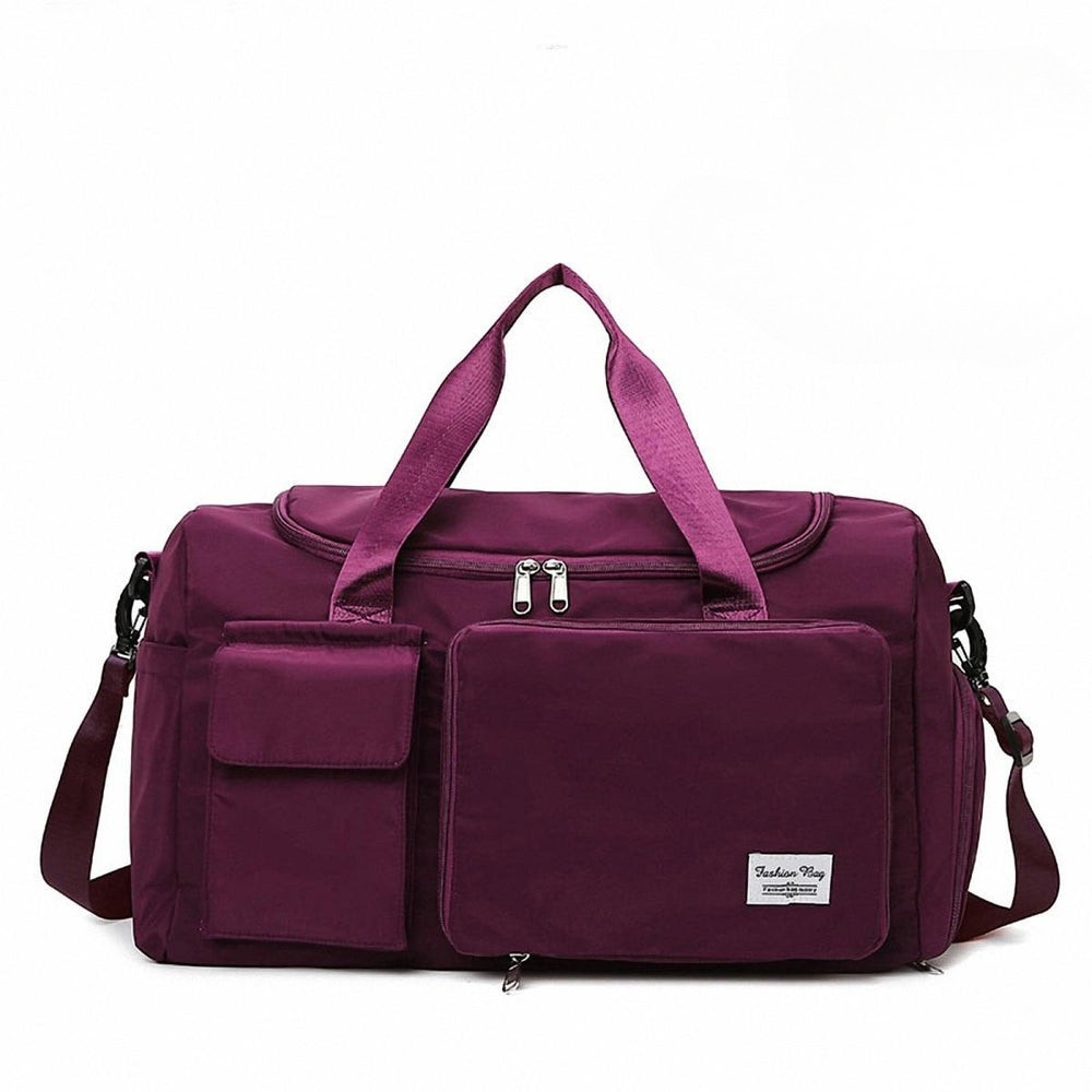 Fashionable Large Capacity Travel & Gym Bag Purple