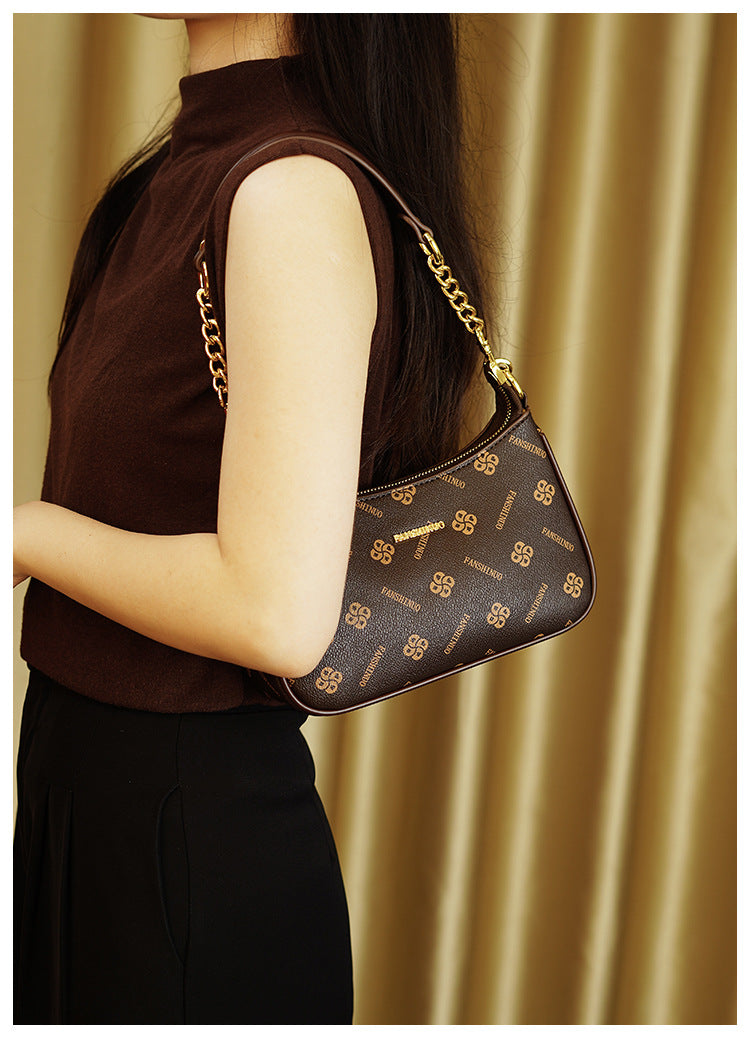 Monogram Chain Shoulder Bag