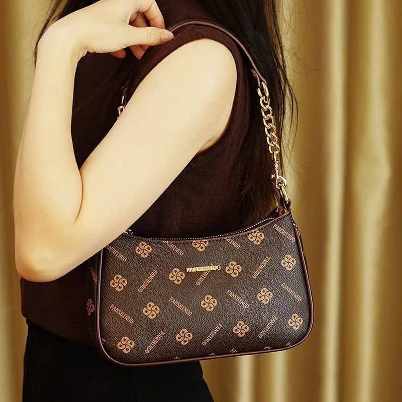 Monogram Chain Shoulder Bag