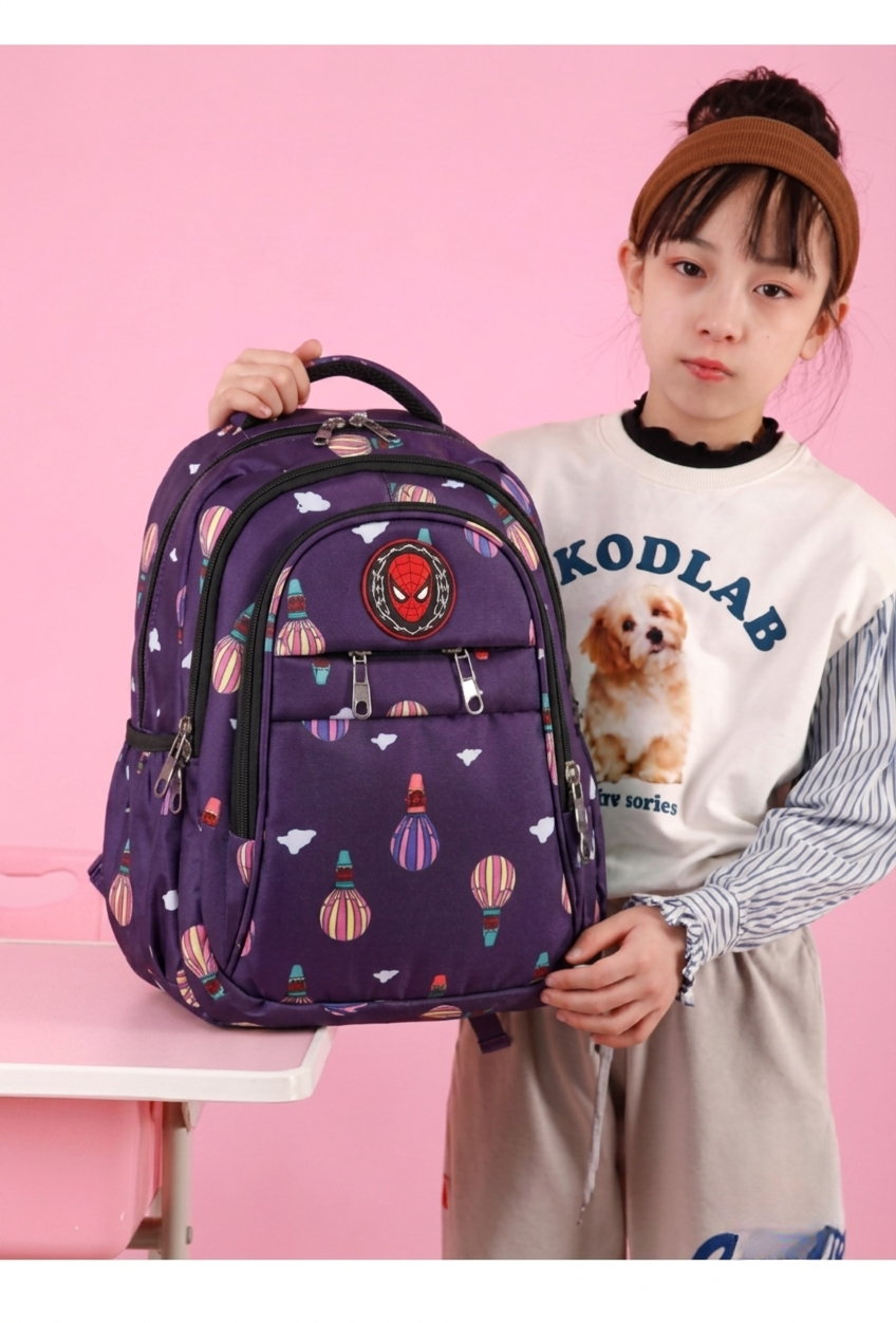 Balloon Adventure Kids Backpack (Purple)