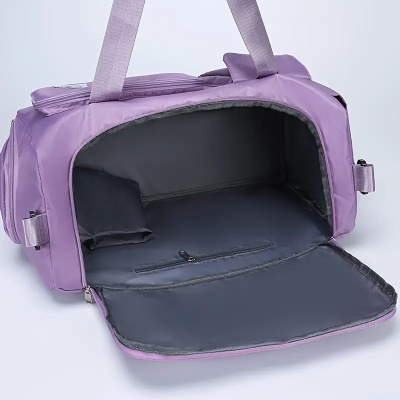 Fashionable Large Capacity Travel & Gym Bag (Light Purple)
