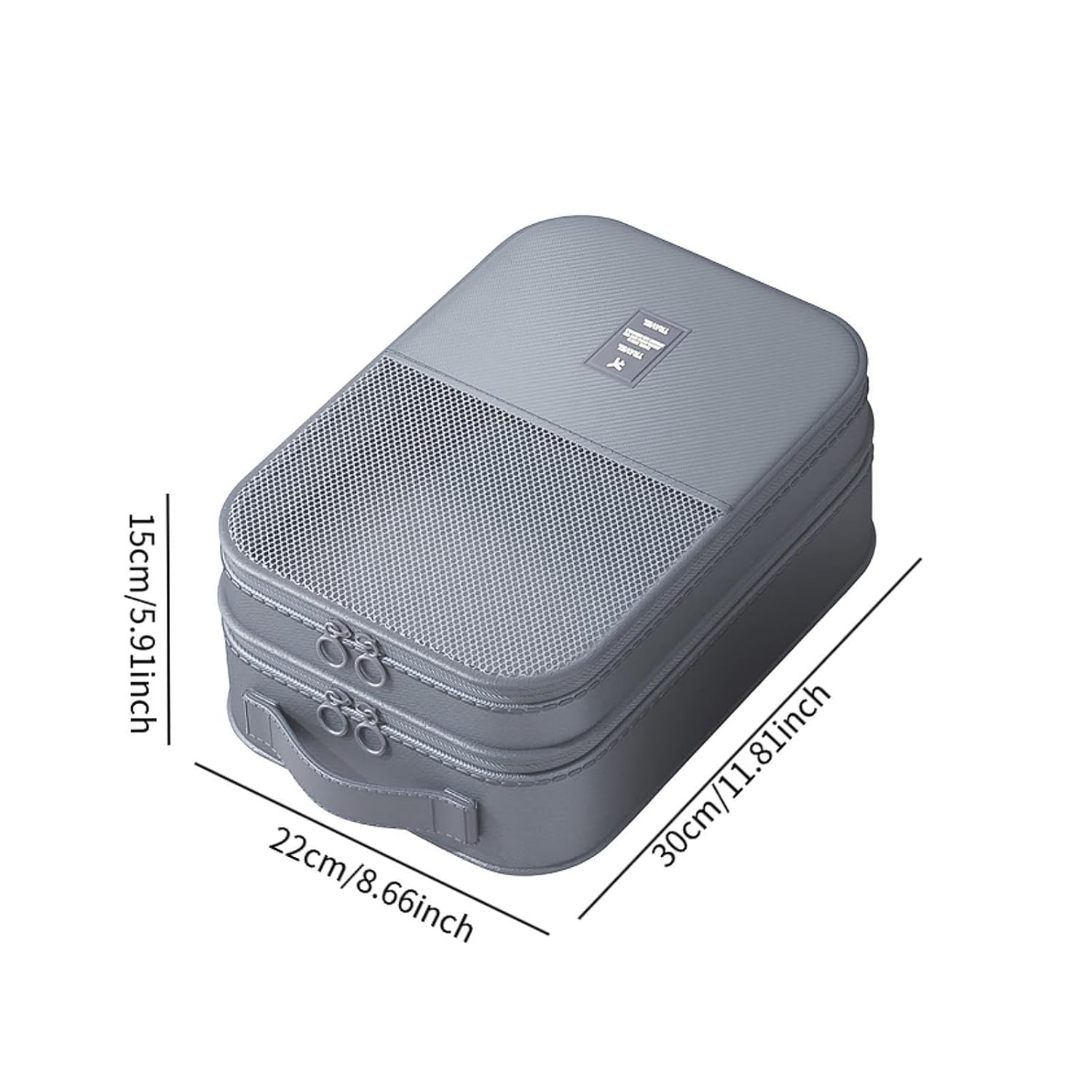 Waterproof Shoe Bags for Travel Bag for Packing Portable Shoe Cubes (Grey)