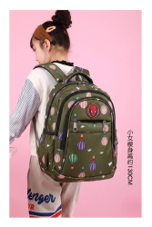 Balloon Adventure Kids Backpack (Olive Green)