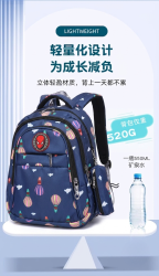 Balloon Adventure Kids Backpack (Blue)