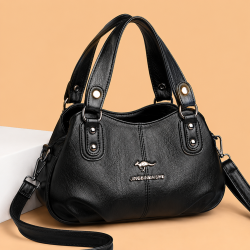 Premium 3-Layer Women’s Handbag (Black)
