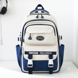 Academy Style School Bag Book Bag Lightweight College Student Backpack(Blue)