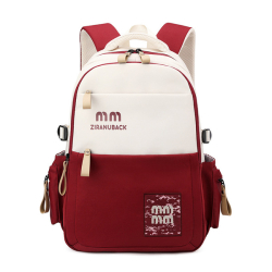 Cute Large Capacity Backpack (Red)