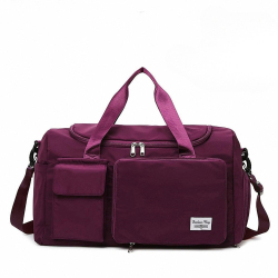 Fashionable Large Capacity Travel & Gym Bag Purple