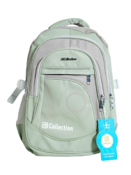Unisex Waterproof School Backpack – Lightweight (Sage Green)