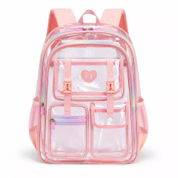 Sesame Baby Transparent Kids Backpack(Pink)