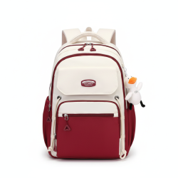 Large Capacity Student Backpack(Red)
